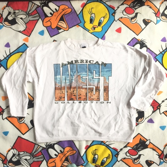 Vintage Sweaters - Vintage American West Collection crew